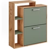 Vicco Orlando arany tölgy/zöld cipőszekrény – 80 × 90 × 24,2 cm