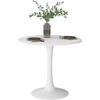 Vicco Carl fehér kerek étkezőasztal – 80 cm