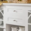 Sobuy fehér tálalószekrény üvegajtókkal – 120×39 cm