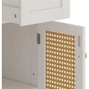 Vicco Rosario midi szekrény, 87 cm, fehér 