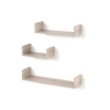 Vicco U alakú fali polc szett, 3 db-30,45,60 cm- sonoma