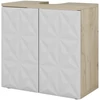 Vicco Edge mosdószekrény, 60 cm, fehér/tölgy