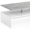 Vicco Amato dohányzóasztal, fehér / beton, 90 cm