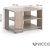Vicco Eymi dohányzóasztal, 70 cm, sonoma