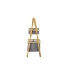 Bambusz létrapolc 2 tárolókosárral, 97 cm