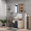 Vicco J-Shape midi szekrény, 95 cm, antracit-sonoma