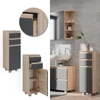 Vicco J-Shape midi szekrény, 95 cm, antracit-sonoma