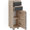 Vicco J-Shape midi szekrény, 95 cm, antracit-sonoma