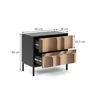 Vicco Eliza modern éjjeliszekrény szett – fekete-tölgy, 2 db, MDF