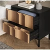 Vicco Eliza modern éjjeliszekrény szett – fekete-tölgy, 2 db, MDF