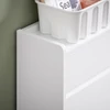 SoBuy FSR169-W – Fehér előszobaszekrény 2 fiókkal és cipőtartó rekeszekkel