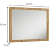 Vicco Selena – Tölgy dekor falitükör, 70 × 55 cm