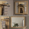 Vicco Selena – Tölgy dekor falitükör, 70 × 55 cm