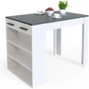 Vicco Repose bárasztal / étkezőasztal, 100 cm, fehér - antracit