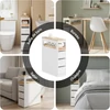 Sobuy fehér mobil tárolószekrény három fiókkal–65×23×82 cm