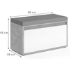 Vicco Iker pad, 80 cm, beton-fehér