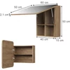 Vicco Zino arany tölgy fürdőszobai tükörszekrény–70×50×14 cm