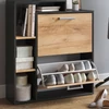 Vicco Orlando arany tölgy/antracit cipőszekrény – 80 × 90 × 24,2 cm