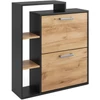 Vicco Orlando arany tölgy/antracit cipőszekrény – 80 × 90 × 24,2 cm