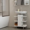 Vicco Fynn 60 cm mosdószekrény – fehér, nyitott polcokkal