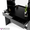 Vicco “Charlotte” 1471 fésülködőasztal, fekete