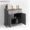 Vicco “Cambridge” 2137 komód, szürke-tölgy, 83×83,5×43,5 cm