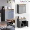 Vicco “Cambridge” 2137 komód, szürke-tölgy, 83×83,5×43,5 cm
