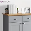 Vicco “Cambridge” 2137 komód, szürke-tölgy, 83×83,5×43,5 cm