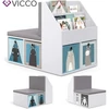 Vicco Onix 2719 gyerek könyvespolc ülőrésszel, fehér