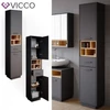  Fürdőszoba szekrény, 190 cm, antracit-tölgy, Vicco Beatrice 3569