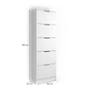 Vicco Luca 342, 5 ajtós cipősszekrény, fehér, 169 cm