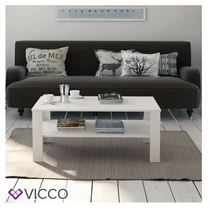 Vicco dohányzóasztal, 100 cm, fehér