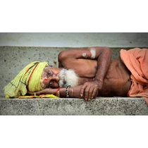 Alexandre Peplaw Sadhu alumínium kép, 30×40 cm