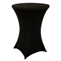 Alora bisztró asztal huzat szett, 2 db, fekete, 80 cm