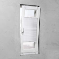 Basic 45×130 cm feszített harmónika roló/pliszé függöny, tetőablakra is, fúrás nélkül, fehér