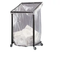 Szelektív mobil hulladékgyűjtő állvány kerékkel, acél, 1000 liter