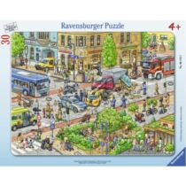 Ravensburger 30 db-os keretes puzzle - Városi közlekedés (06172)