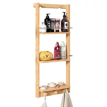 Casaria bambusz fürdőszobai polc, 70×28,5×10 cm