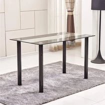 Ansley &amp; HosHo acél asztalláb szett, 4 db, 74 cm, fekete