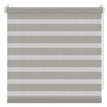 Decosol 90x190 cm sávos roló, dupla roló, zebra roló fúrás nélkül, szürke