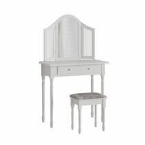 Vicco "Kate" fésülködőasztal székkel, 80 cm, fehér