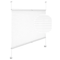 Woltu 45x130 cm feszített pliszé, fúrás nélkül, fehér