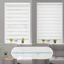 Woltu 70x120 cm rugós sávos roló, fúrás nélkül, vezeték nélkül, fehér