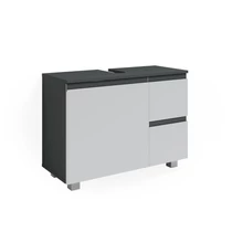 Vicco J-Shape mosdószekrény, 80 cm, antracit-fehér