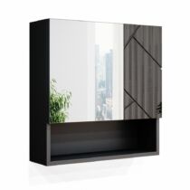 Vicco Irma türkös szekrény, 54x55x16,5 cm, magasfényű antracit