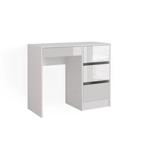 Vicco Sherry íróasztal / fésülködőasztal, 90 cm, fehér-magasfényű fehér