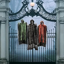 Halloween függő csontváz szellem dekoráció szett, 3 db-os, B. kategória