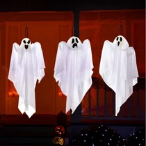 Halloween függő szellem dekoráció szett, 3 db-os