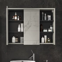 Vicco Viola tükrös szekrény 100x75 cm, szürke/antracit