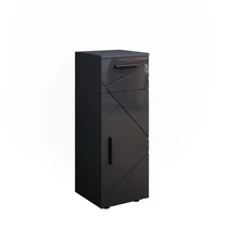 Vicco Irma midi szekrény, 81 cm, magasfényű antracit